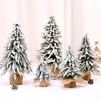 

Christmas Tree Cedar Pine Trees arbol de navidad Potted artificial plants navidad Desktop Mini Christmas Decor xmas decorations