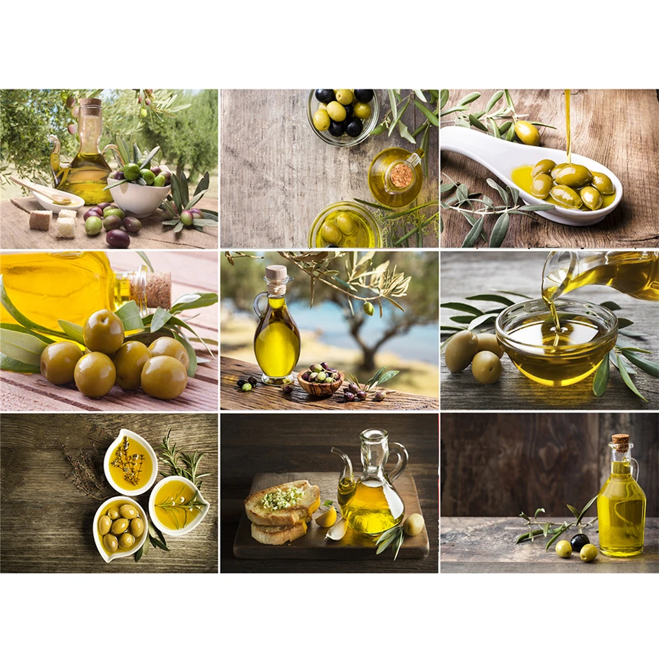 DIY 5D Diamond Painting Cross Stitch Olive Oil Full Square Diamond Embroidery By Number Oil Bottle Mosaic Sticker Home Decor