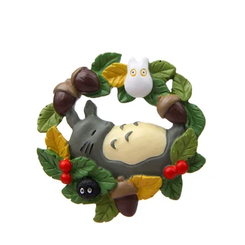

Anime Miyazaki Hayao My Neighbor Totoro Garland Miniature Toys DIY Home Decoration Refrigerator Pastes Kids Gift