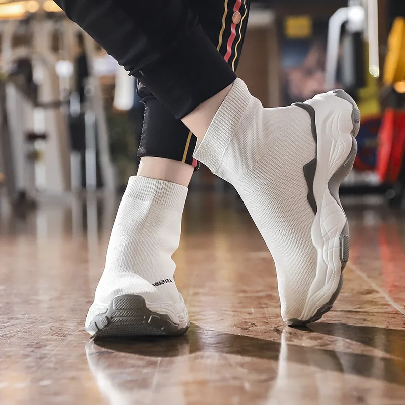 

Shoes Woman Sneakers Fly Weaving New High-gang Stretch Socks Shoes Knitting Sports Wind Off White Shoes Chaussures Femme
