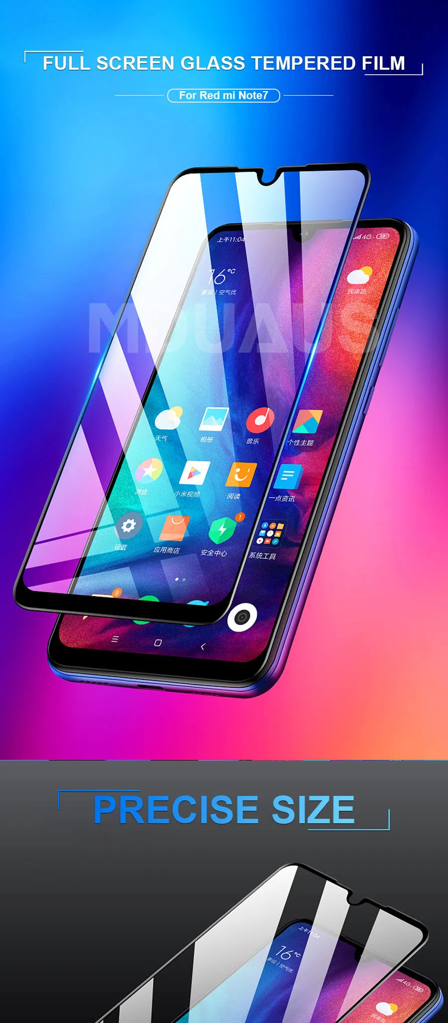 9D закаленное стекло для Xiaomi Redmi 7 7A K20 6 Pro 6A 5 Plus S2 5A Защитное стекло для Redmi Note 6 7 Pro Защитная пленка для экрана