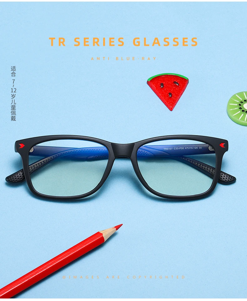 Juniors, анти-синий светильник, очки TR90, двухцветная оптическая оправа, близорукие линзы, компьютерные очки, квадратные очки по рецепту