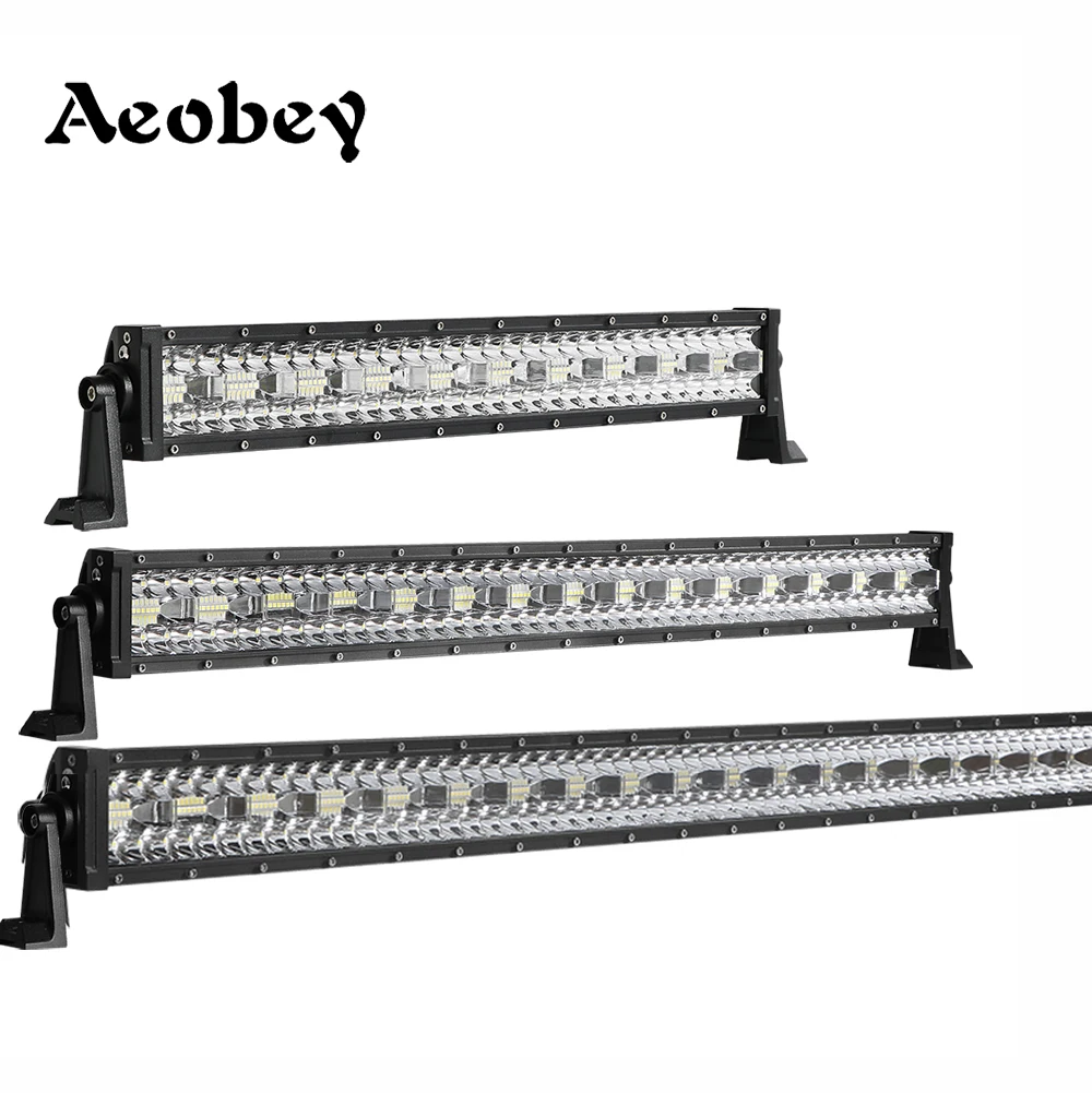 

Aeobey Led light bar work light for 4x4 accessories off road ATV UTVl ed bar offroad 12V 24V spot flood combo beam