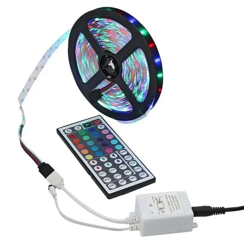 

Color Changing LED Strip Light 3528 SMD RGB with 44key Remote Controller Indoor