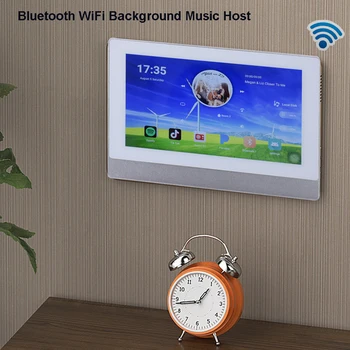 

Bluetooth Wall Amplifier WiFi Home Theater Amplifiers Audio 8-CH Mini Android Music Player with TouchScreen Support 8-16 Speaker