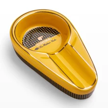 Гаджеты для сигар, керамическая пепельница, одинарный держатель для сигар, Мини Портативный лоток для пепельницы, пепельница для сигарет, Подарочная коробка для COHIBA Гаджеты для сигар, керамическая пепельница, одинарный держатель для сигар, Мини Портативный лоток для пепельницы, пепельница для сигарет, Подарочная коробка для COHIBA