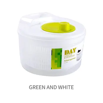 

Foldable Vegetable Dryer Green White Nontoxic Strainer Storage Box Vegetable Washing Basket Drain Basket PP Round