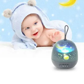 

Rotation Star Light Small Night Light Handheld Projection LED Lamp USB Charging G99A