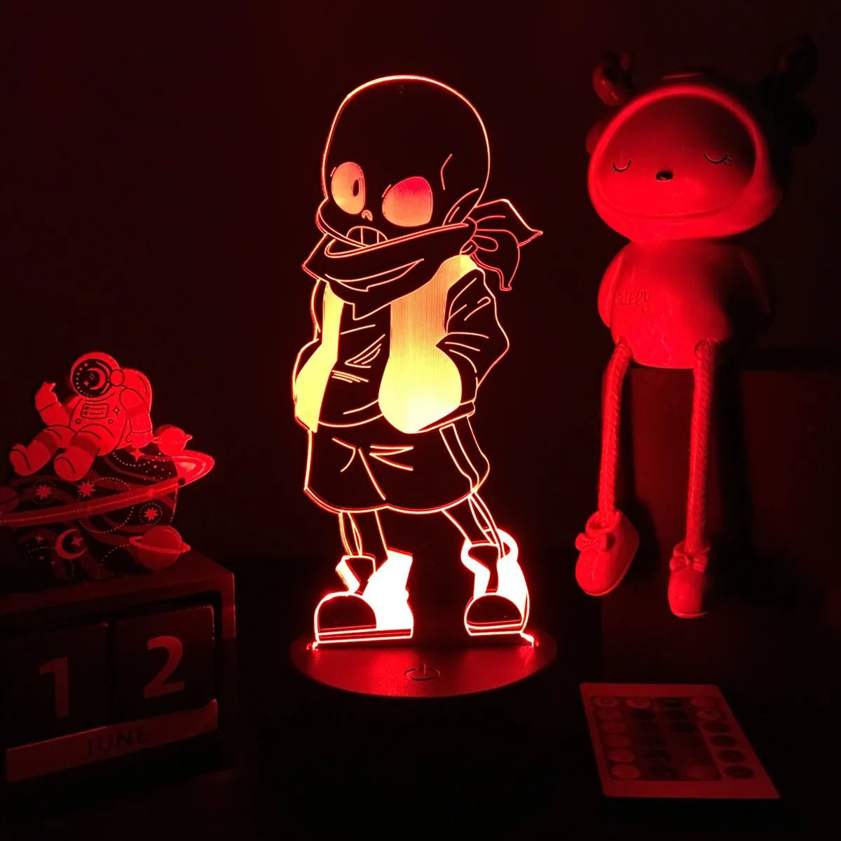 night stand lamps Game Nightlight Undertale Led Night Light Sans Figure Bedside Lamp for Bedroom Decor Child Kids Birthday Gift dinosaur lamp