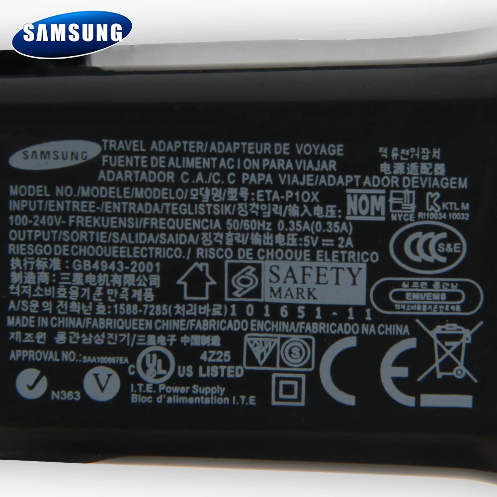 Зарядное устройство для планшета Samsung оригинальное Galaxy Tab P7500 P7510 P1000 P6800 P7300 P6210 P7310
