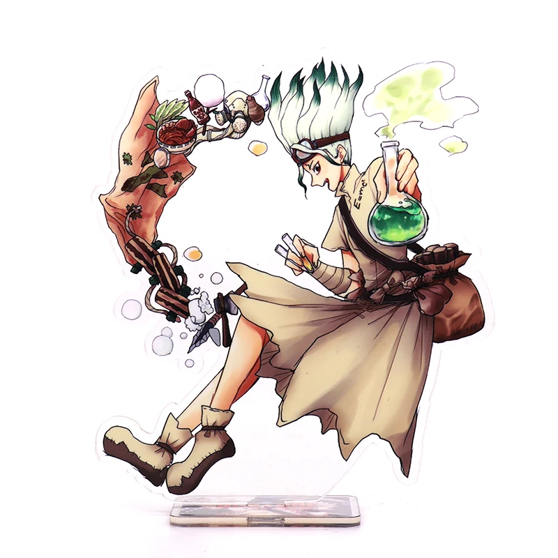 Японское аниме Dr. STONE Ishigami Senku Shishio Tsukasa Косплей акриловая настольная фигурка