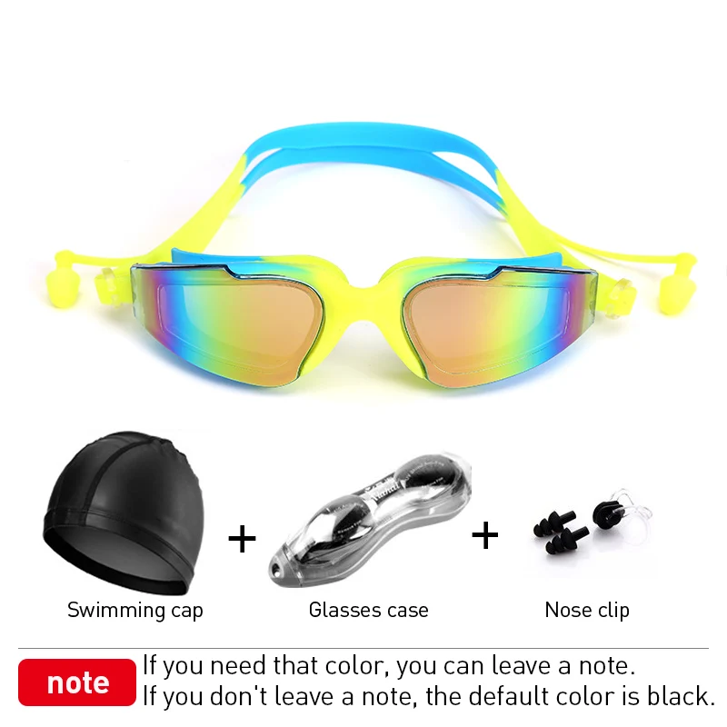 Details about   Professional Swimming Goggles Swimming Glasses With Set Earplugs Clip Nose R5C6 
