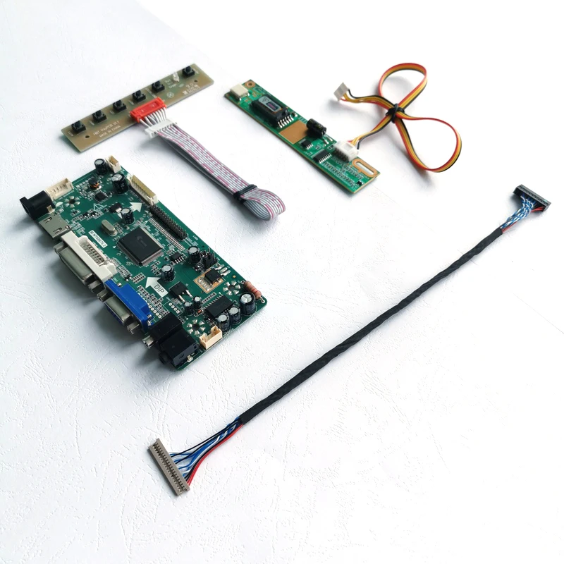 Для LT150X2 LT150X3 N150X1 15 &quotЖК-панель VGA DVI 1CCFL инвертор LVDS 20-Pin 1024*768 M.NT68676 контроллер