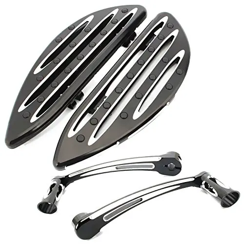 Motorcycle CNC Front Floorboards Foot Boards w/ Shifter Lever Pegs For Harley Electra Road Glide Softail FLHT FLTR FLHR Motorcycle CNC Front Floorboards Foot Boards w/ Shifter Lever Pegs For Harley Electra Road Glide Softail FLHT FLTR FLHR