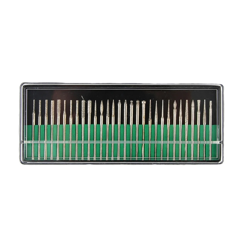 

60 Pieces / Set of Nail Drill Bit Set for Manicure Milling Cutter, Remove Gel Paint Surface Cleaner Cleaner Drill Tool