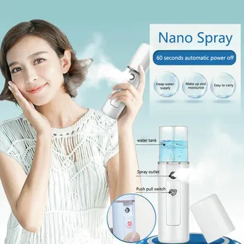 

Portable Facial Steamer Usb Nano Facial Spray Handy Mist Spray Machine Face Care Moisturizing Atomization Sprayer#P40