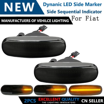 

For Fiat Multipla 186 Qubo 225 Stilo Stilo Multi Panda MK3 Van EvoTruck Idea 350 Car LED Dynamic Turn Signal Mirror Light