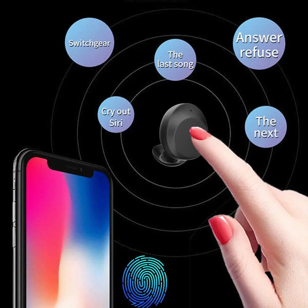 HobbyLane Bluetooth V5.0 IPX8 водонепроницаемые наушники настоящие беспроводные TWS стерео наушники-вкладыши
