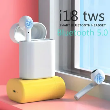 

i18 Tws Mini Bluetooth 5.0 Wireless Earbuds Touch Control Earphones Headsets HiFi Sound For Iphone 7 8 PK i60 i14 i12 i9s tws