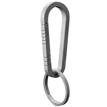 

Rustproof Titanium Alloy Keychain Backpacker Hanging Buckle Carabiner Outdoor