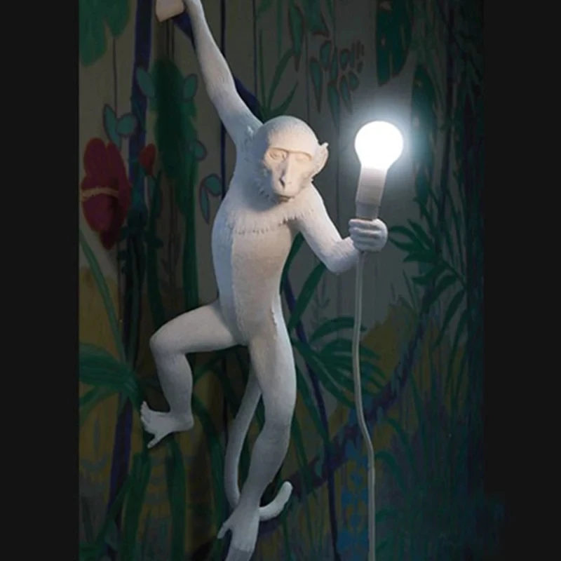 Европейская лампа в форме обезьяны светодиодный светильник люстры Потолочная