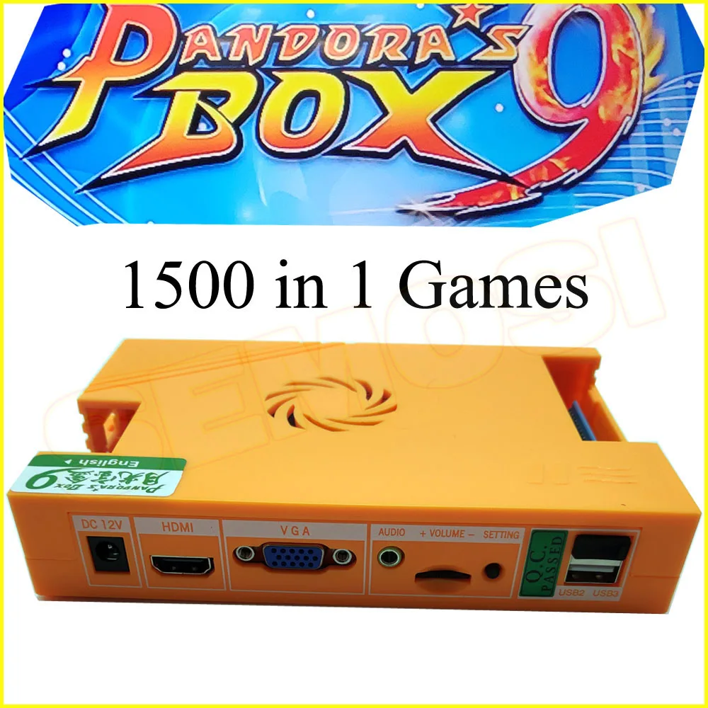 Игровая приставка Pandora's Box 9 1500 В 1 печатная плата для аркадных игр поддержка