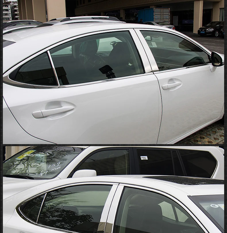 Lsrtw2017 для Lexus ES ES200 250 300H отделка оконного столба автомобиля из нержавеющей стали декоративные накладки для интерьера аксессуары 2012