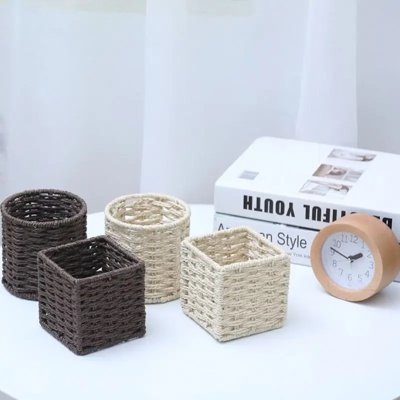 

Pen holder retro multifunctional Japanese-style storage pen box desktop rack student multifunctional desk stationery