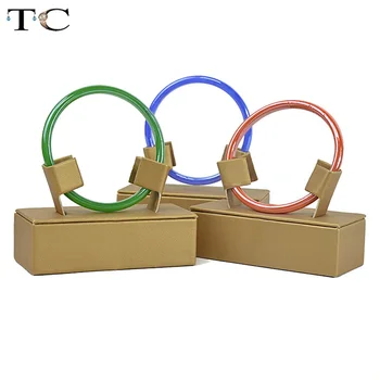 

3pcs/lot Gold PU Jewelry Display Bracelet Stand Holder Jewellery Organizer Cases Bangle Rack