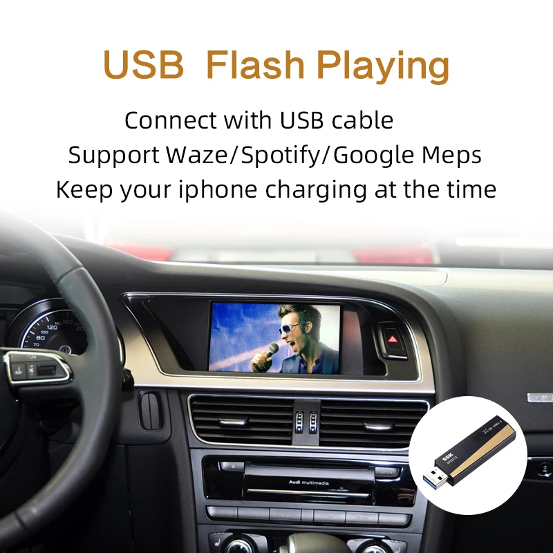 Sinairyu wifi беспроводной Apple Carplay для Audi Car Play модифицированный 2010- A4 A5 Q5 2009-2011 A6 A7 A8 Q7 MMI Android зеркальное отображение