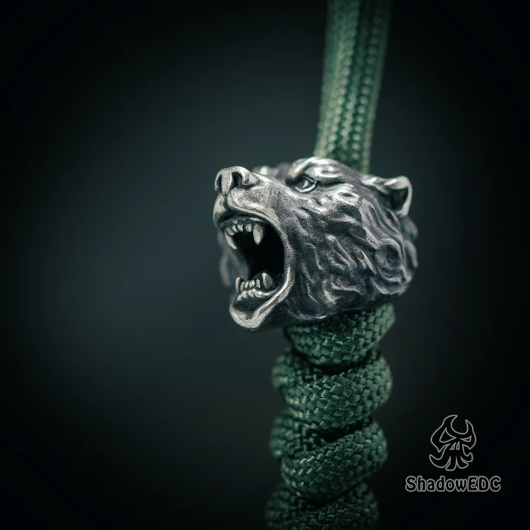 EDC тибетский серебряный латунный нож бусы кулон уличный Паракорд DIY украшения