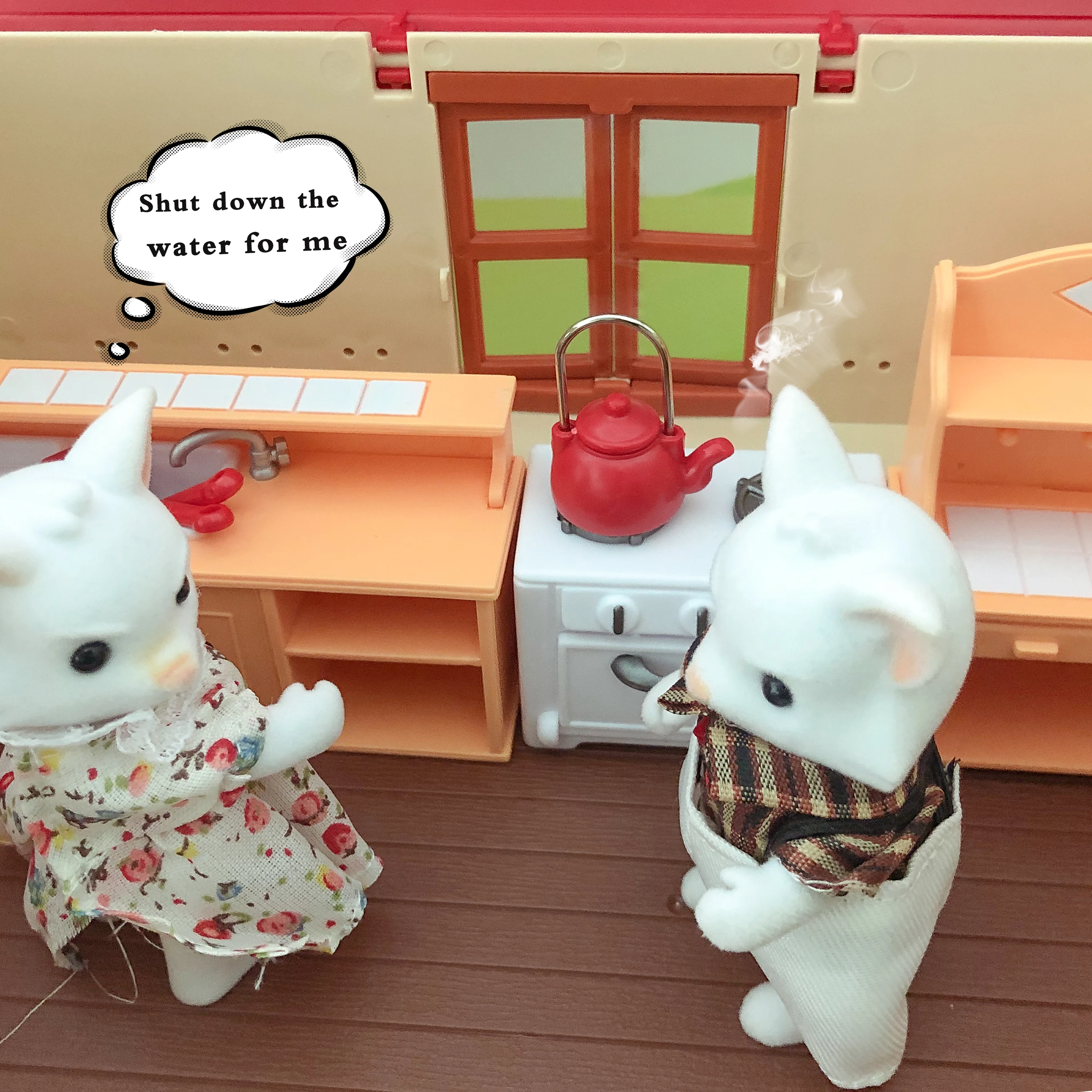 1:12 Forest Animal Family Miniature Furniture Dollhouse Decorations  Simulation Carriage Car Girls Pretend Play Toy kids Gift 3