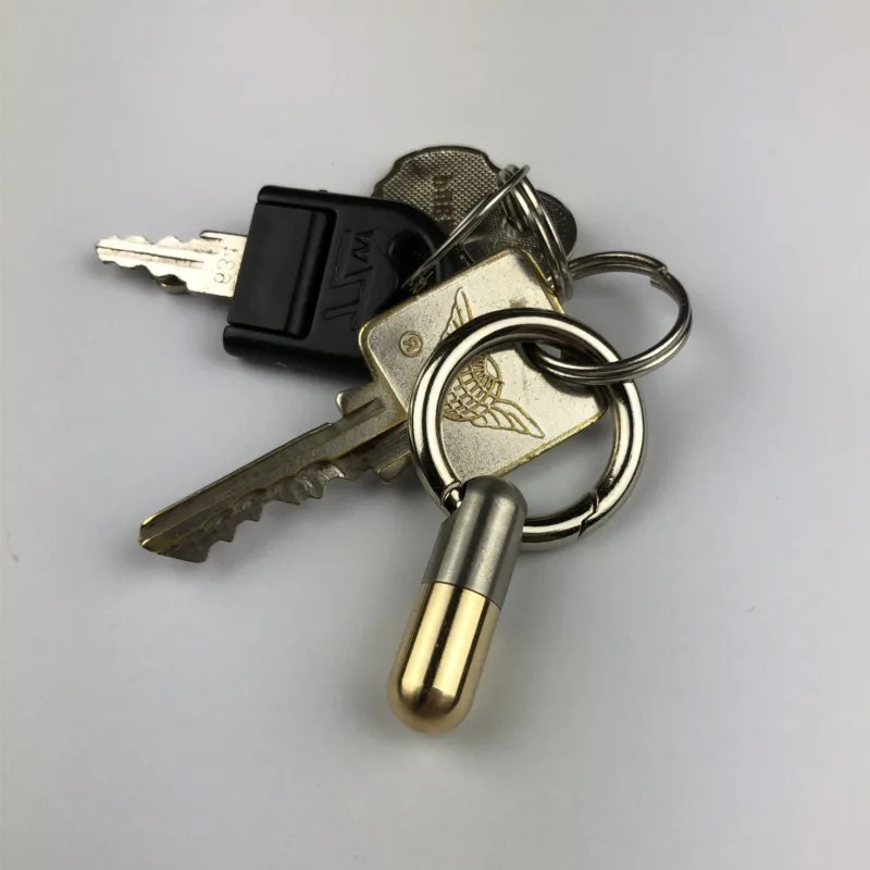 Нержавеющая сталь многофункциональный EDC портативный Миниатюрный Мини кольцо для ключей в форме инструмента кулон режущий инструмент капсульный нож открывалка для бутылок вина
