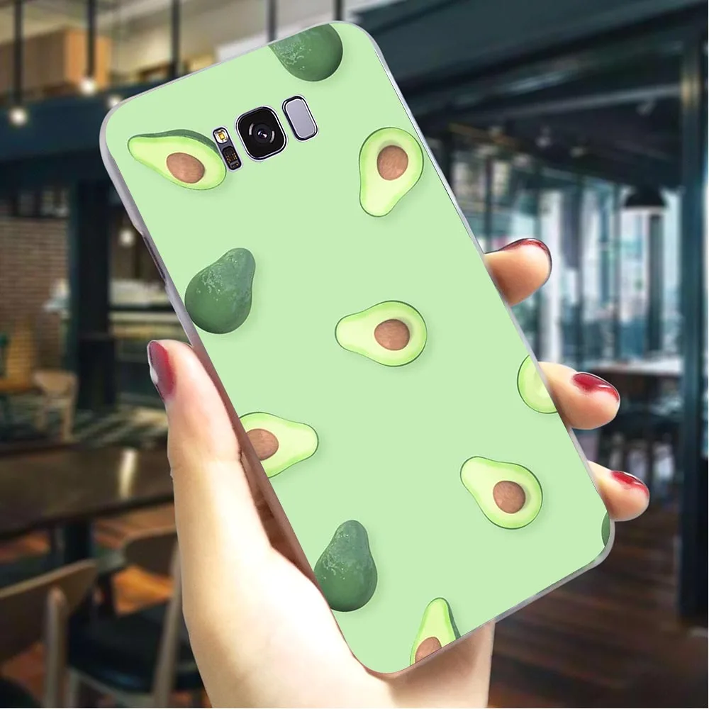 

Phone Cover For Samsung S8 Lovely Avocado Case Note 8 9 M10/M20/M30 Galaxy S6/S7 Edge S8/S9/S10 Plus S10e Hard Cover