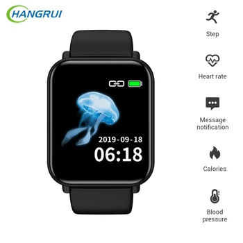 

Smart Watch WaterProof Fitness Traker Bluetooth Sport Heart Rate Blood Pressure Monitor Women Men SmartWatch For iOS Android