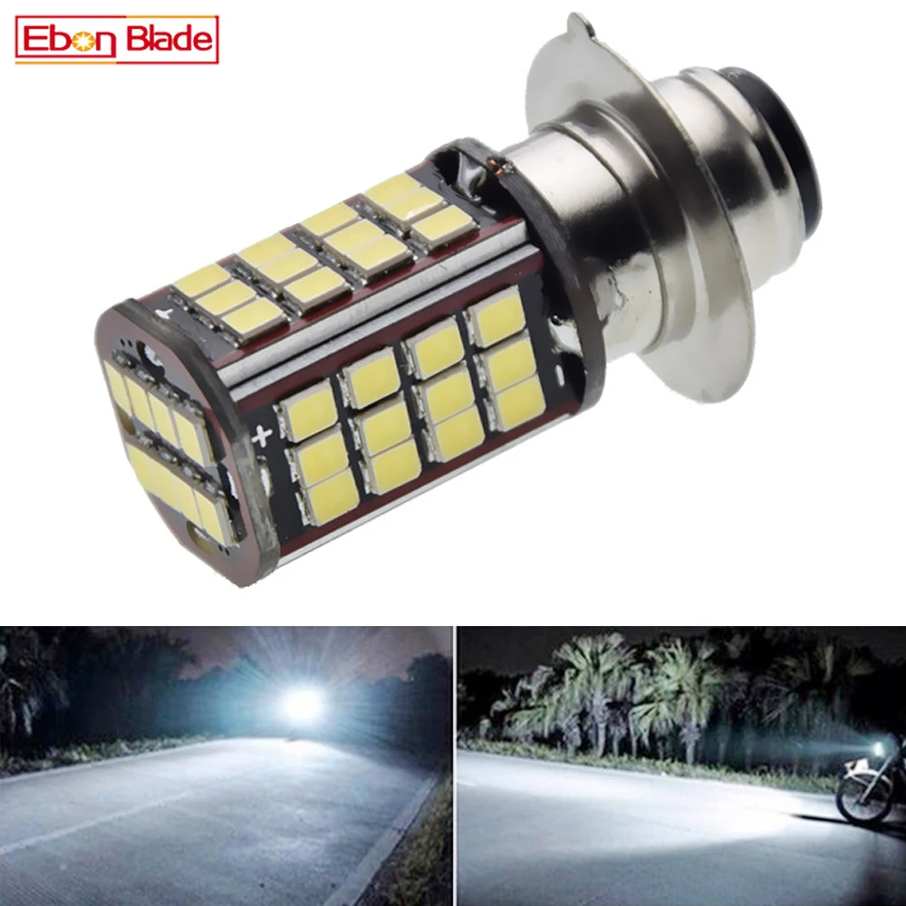 Светодиодный светильник для мотоцикла P15D H6M 56 SMD 2835 PX15D T19 6 в 12 В 24 30 пост.