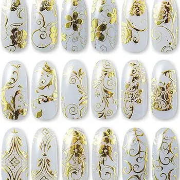 

1 Sheet Nail Art Stickers Stamping DIY 3D Decoration 108Pcs Flower Decals