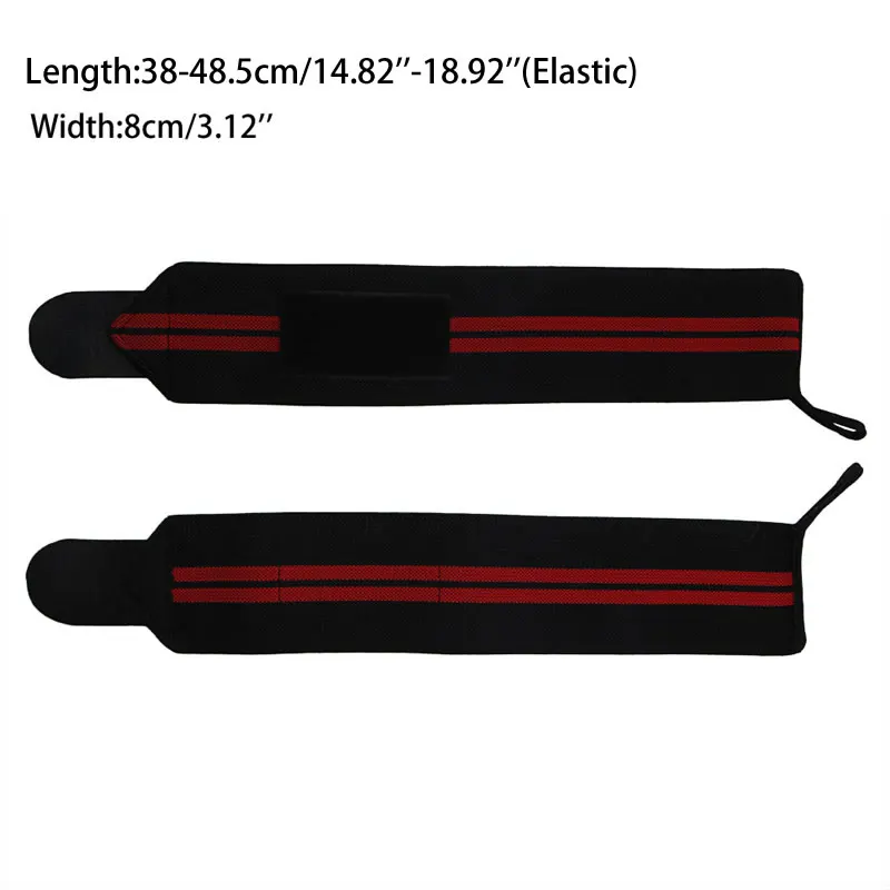 Sport Wrist Weight Lifting Strap Fitness Gym Wrap Bandage Hand Support Wristband