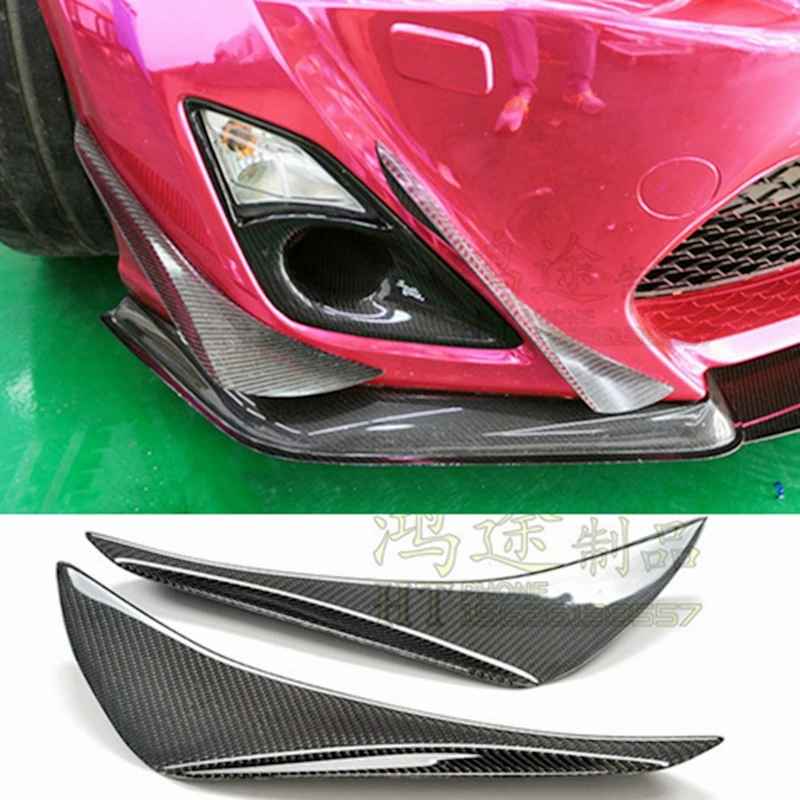 

Стайлинг автомобиля для Subaru BRZ Toyota FT86 GT86 Scion FRS углеродное волокно внутренний и внешний бампер/передний сплиттер 4 шт.