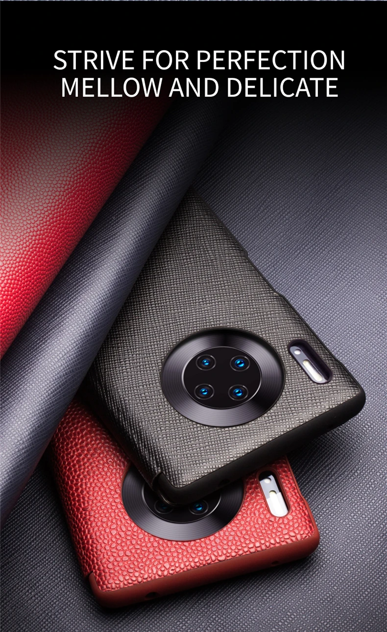 QIALINO, роскошный чехол из натуральной кожи для телефона huawei mate 30 Pro, ультра тонкий флип-чехол с умным обзором для huawei mate 30