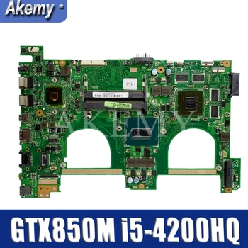 

New Motherboard For Asus N550JK N550JV G550JK G550JV N550J G550J Laotop Mainboard N550JK Motherboard W/ i5-4200HQ GTX850M