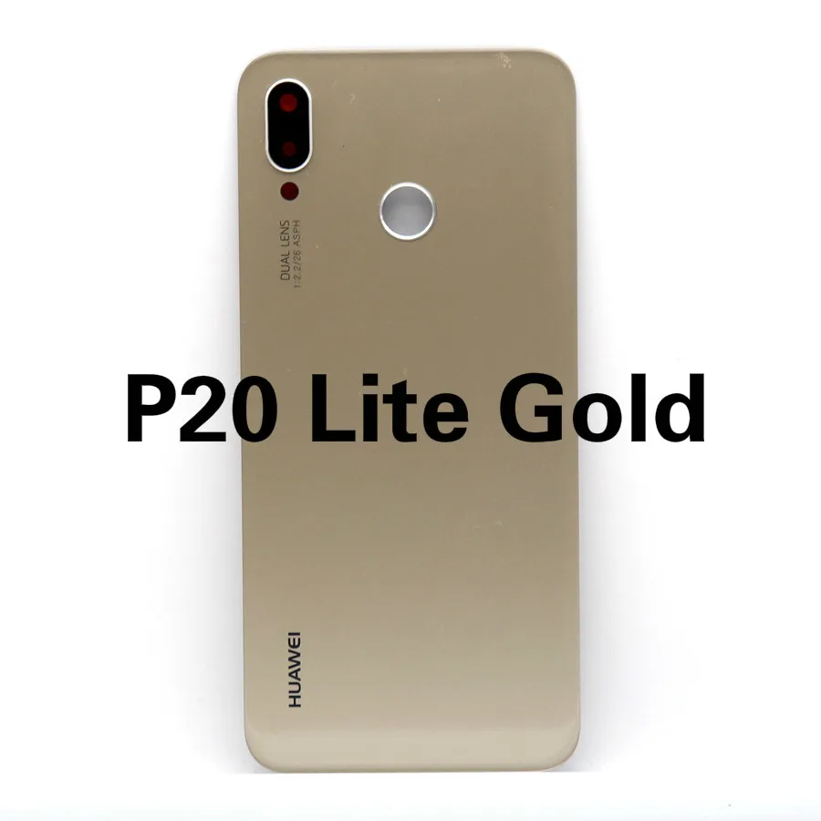 Для huawei P20 Pro крышка батареи Задняя стеклянная Задняя Дверь Корпус чехол панель+ объектив камеры для huawei P20 Lite крышка батареи Nova 3e