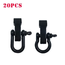 20 шт. высокое качество сплав регулируемый U& O форма якорь Скоба Открытый выживания веревка Паракорд Браслет Пряжка для спорта на открытом воздухе