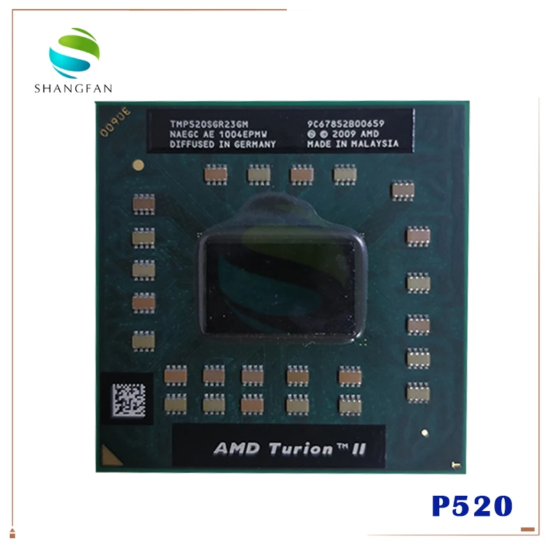 PROCESADOR AMD Turion II Dual Core Mobile, P520 TMP520SGR23GM, 2,3 Ghz ...