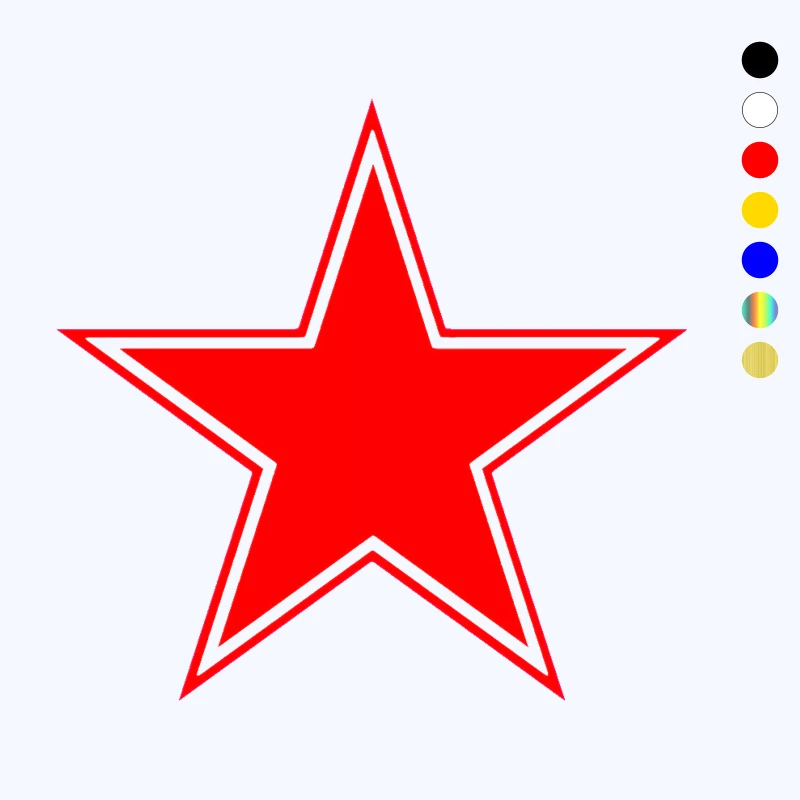 

CK2109#Various Sizes Star 2 funny car sticker vinyl decal Red/white car auto stickers for car bumper window car decorations