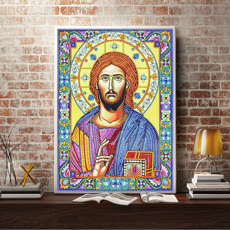 DIY 5D Diamond Painting Icons Diamond Embroidery Mosaic big crystal special stones bead beadwork sale (16)