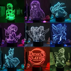 Lampe Led en acrylique à l'effigie des personnages de l'anime Demon Slayer, Agatsuma Zenitsu, luminaire décoratif d'intérieur, idéal pour la chambre d'un enfant, cadeau idéal 