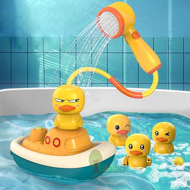 Bath Toys for Kids Electric Duck Sucker BaBy Bath Toys Spray Water Toys for Kids Outside Pool Bathtub Toys Sprinkler 1