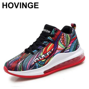 

HOVINGE Women Platform Sneakers Breathable 2019 Fashion Casual Lover Graffiti Totem Ankle Boots Outdoor Shoes