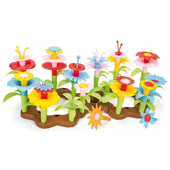 

62Pcs/Set Kids DIY Assembly Toy Set Bouquet Flower Arrangement Playset Garden Building Blocks Compatible Toys